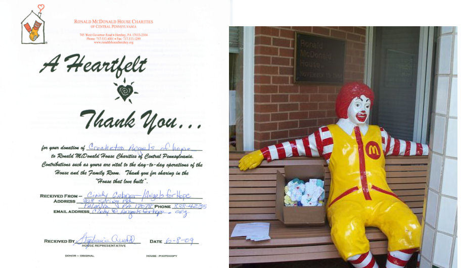 Ronald McDonald and Angels